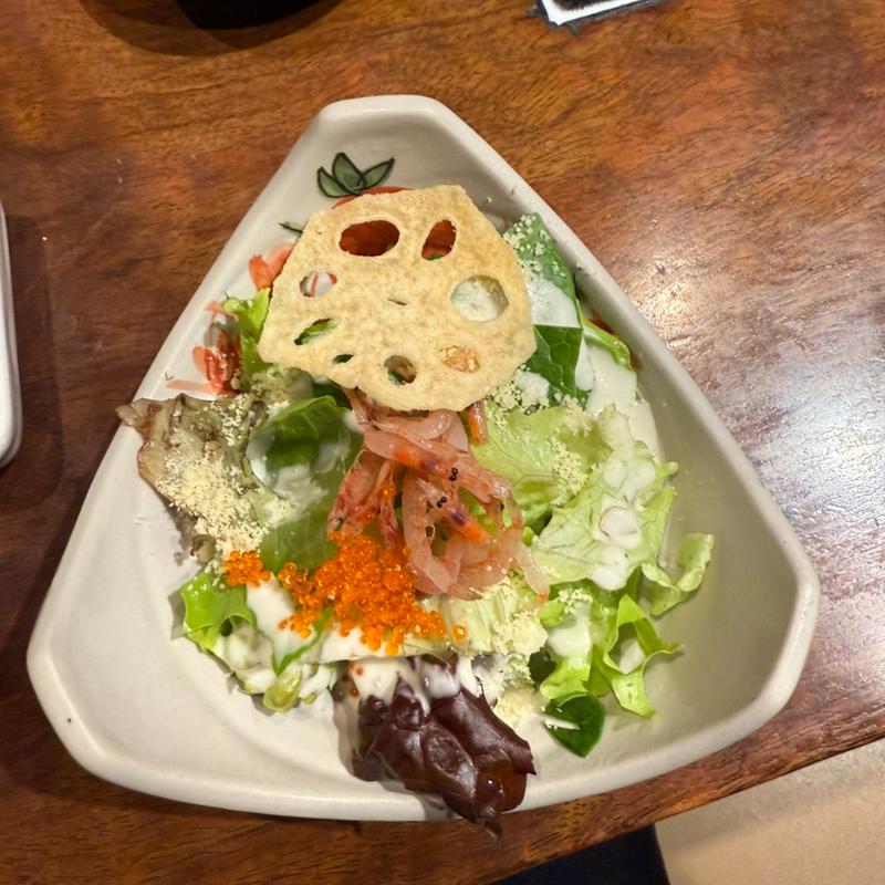 春の全8品春彩コース　桜海老のシーザーサラダ(魚の飯 調布店)