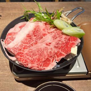 すき焼き定食(すき焼き炭火居酒屋 北斗)