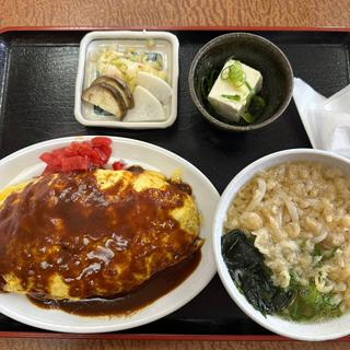 オムライスセット(一富士食堂 )