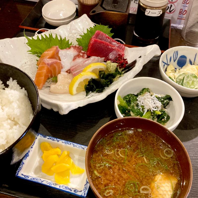 お造り定食(海鮮問屋 吾作どん 天王寺北口店)