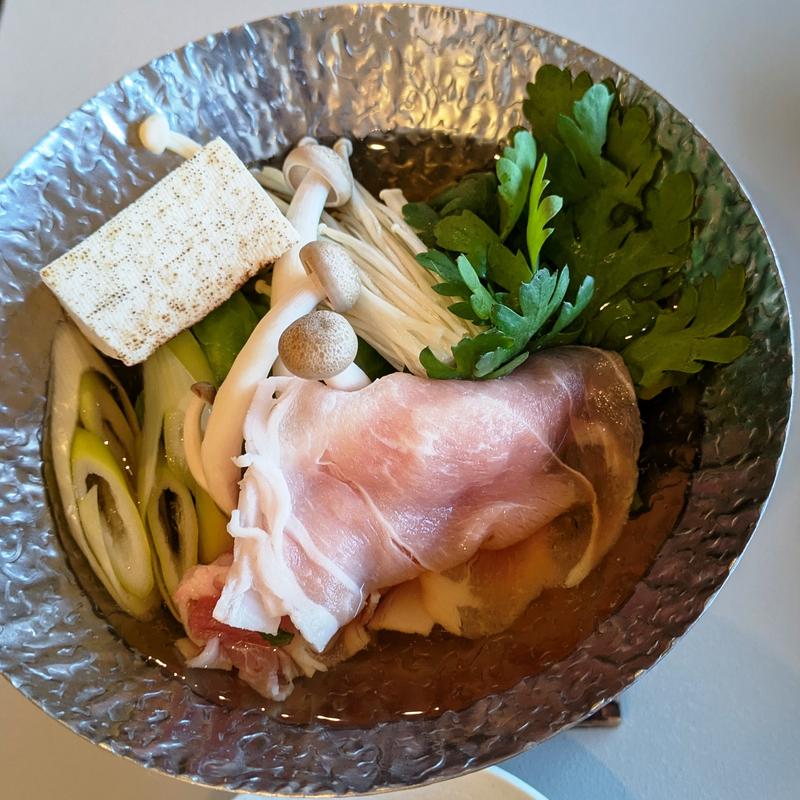 東京Xポークと春キャベツの鍋(ブリジストン奥多摩園)