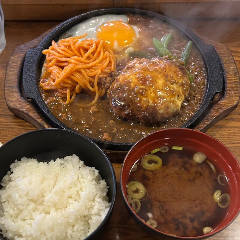 チーズデミソースハンバーグランチ(キッチンはせ家)