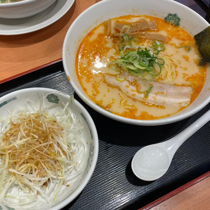 ピリ辛トンコツネギメン(日高屋 アピタ戸塚店)