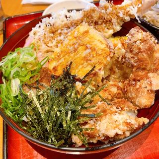 海老天と唐揚げ丼(そば吉 広島アルパーク店 )