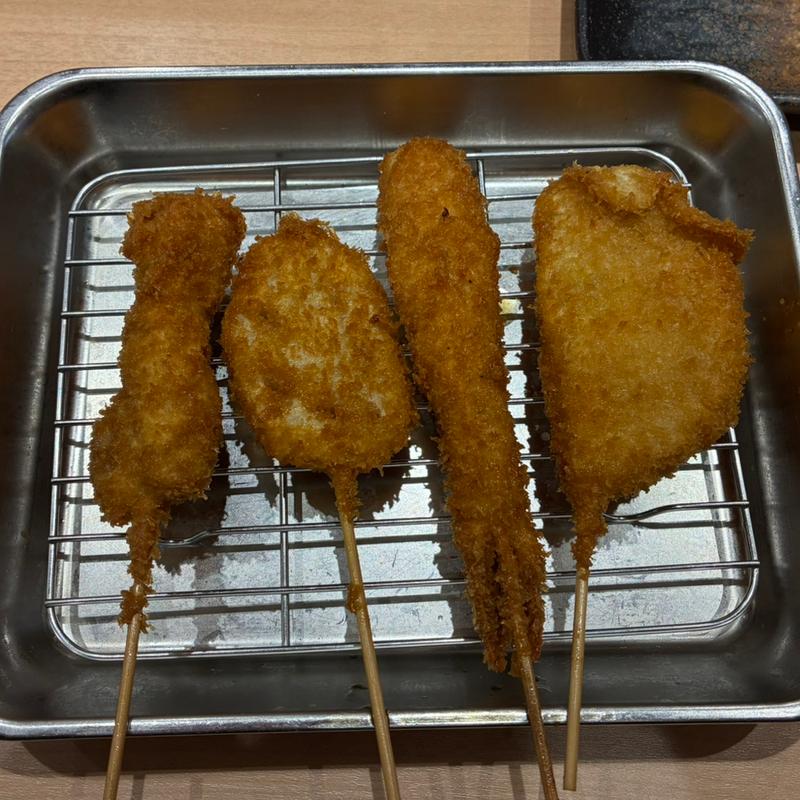 えび、豚くし、玉ねぎ、れんこん(七福神 京橋店)