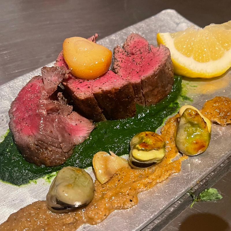 季節のお任せ鉄板料理コース(不愛荘 （ブアイソウ）)