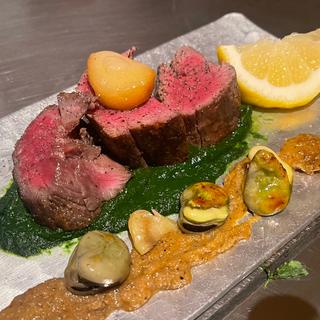 季節のお任せ鉄板料理コース(不愛荘 （ブアイソウ）)