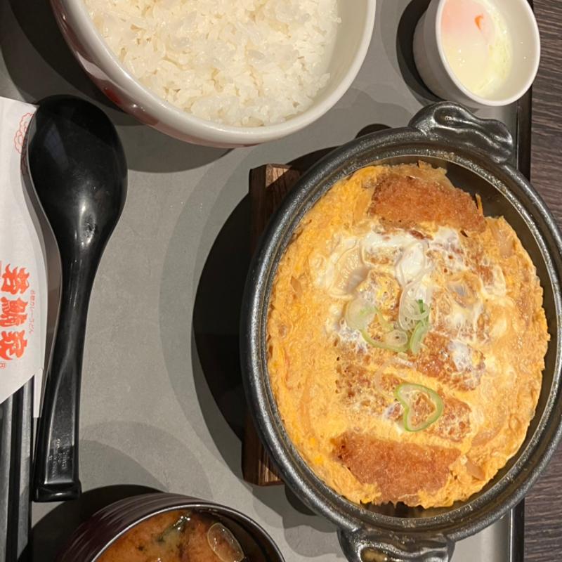 カツ鍋定食(若鯱家 アピタ豊橋向山店)