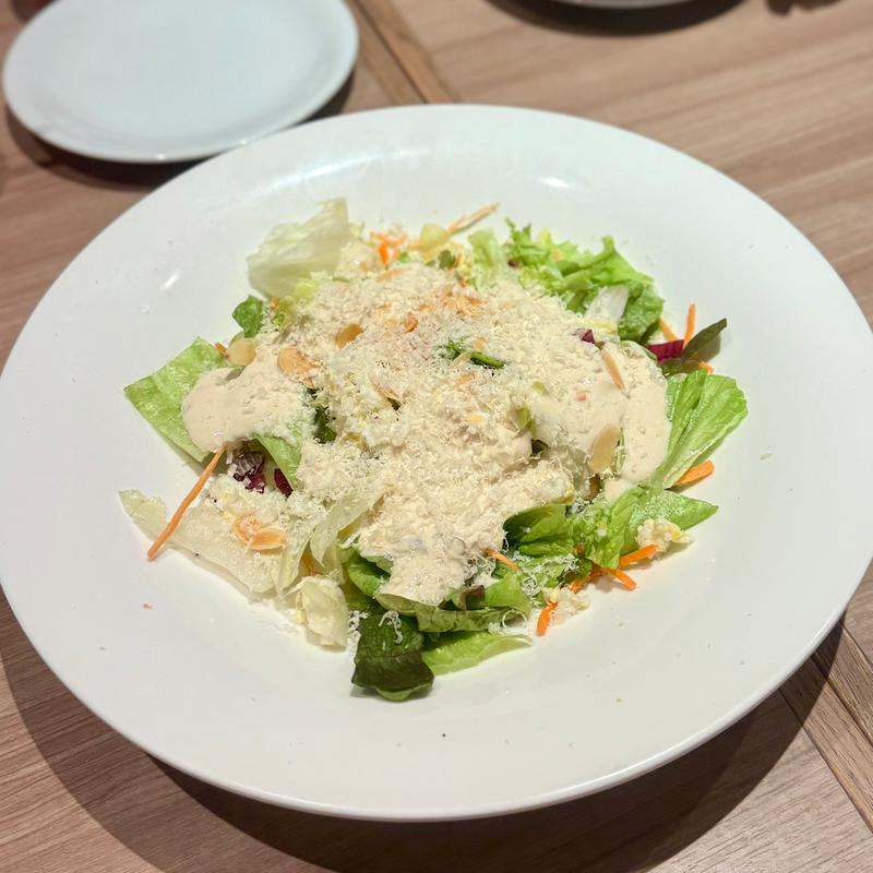 「下川六〇酵素卵」の シーザーサラダ(北海道イタリアン ミアボッカ エキアプレミエ和光店)