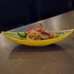 つくしとエノキとナマコ、生姜の酢漬け(和食バル タケイチ （和食BAL Takeichi）)