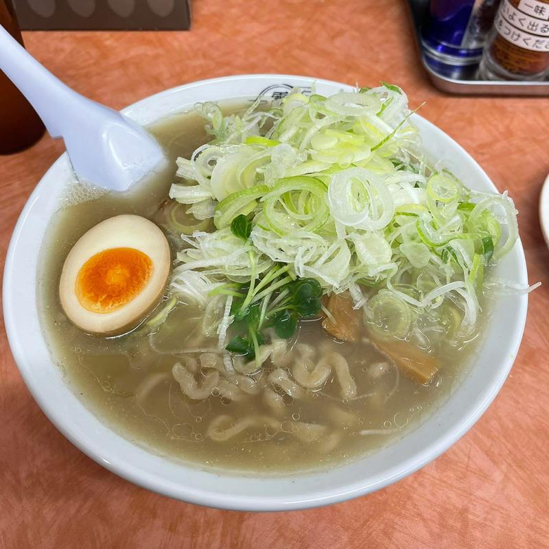朝ラー 小 太麺 塩 ネギ増し増し(麺屋 霜月)