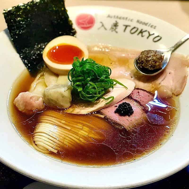 Ultimateポルチーニ醤油らぁ麺(入鹿TOKYO)