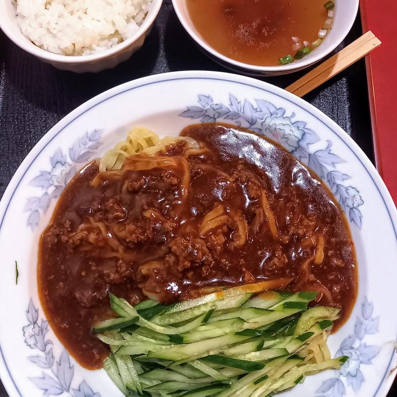 ジャージャー麺半ライス定食(福州屋台)