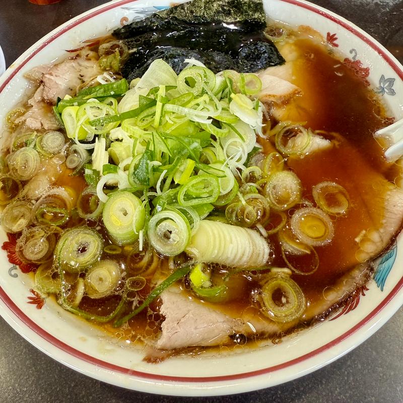 チャーシューメン大盛　刻みネギ増し(青島食堂 曲新町店 （あおしましょくどう）)