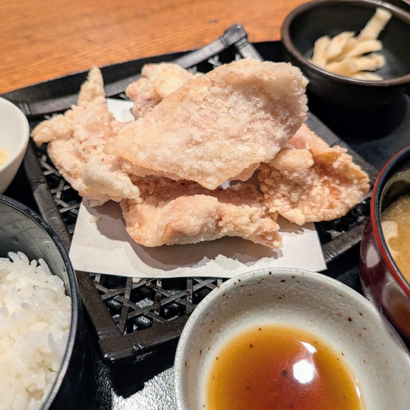 白いからあげ定食(やきとり宮川 豊洲店 )