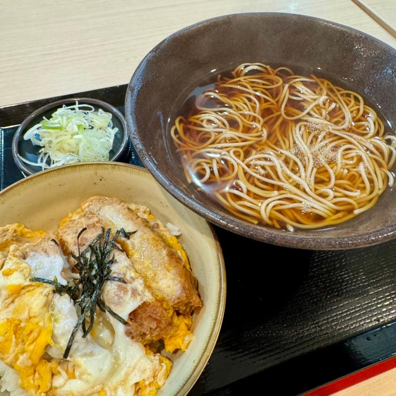 ミニカツ丼セット(ゆで太郎 堺筋本町店)