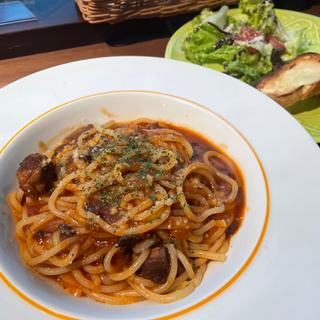 もちもち牛すじミートパスタ