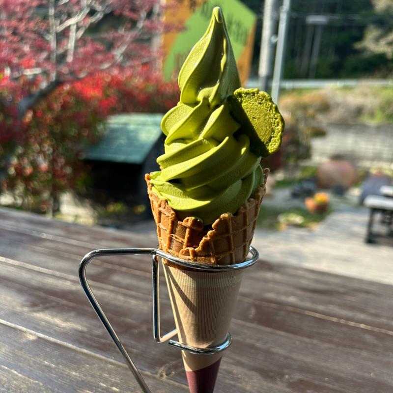 抹茶ソフト(お茶の郷 木谷山 （おちゃのさと きたにやま）)