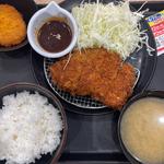 味噌チキンかつ定食(松のや 下永谷店)
