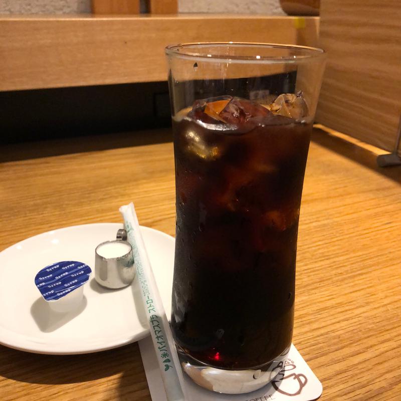 "むさしの森珈琲オーガニックスペシャル"アイス珈琲(むさしの森珈琲 流山おおたかの森店)