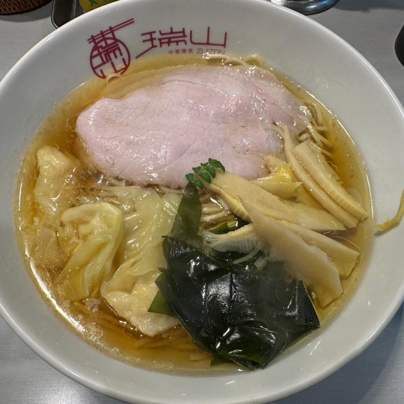 海老ワンタンの若竹蕎麦(中華蕎麦 瑞山)