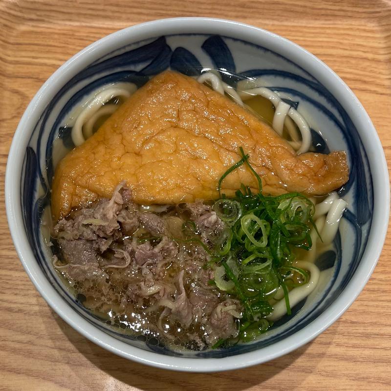 肉きつねうどん(肉うどん・肉どうふ えん ASTY静岡店)