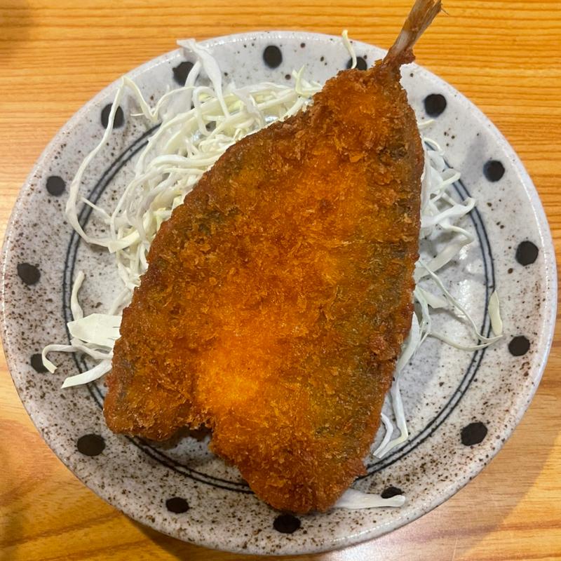 アジフライ(武州うどんあかね&みどりダイニング)
