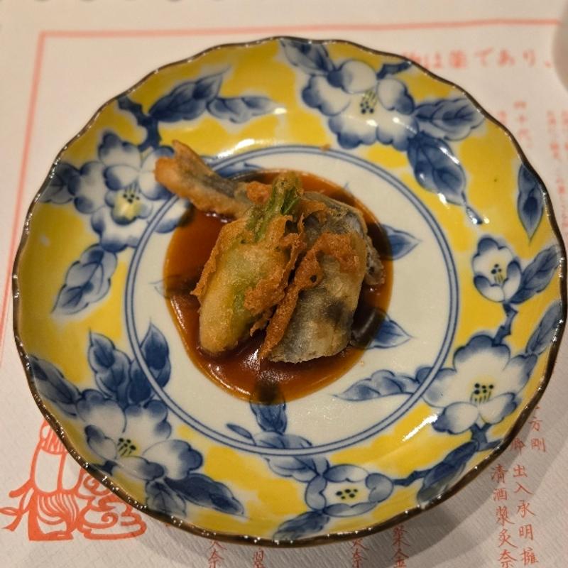 小鮎とタラの芽揚げ物甘酢ソース(圓石 本店 （えんせき）)
