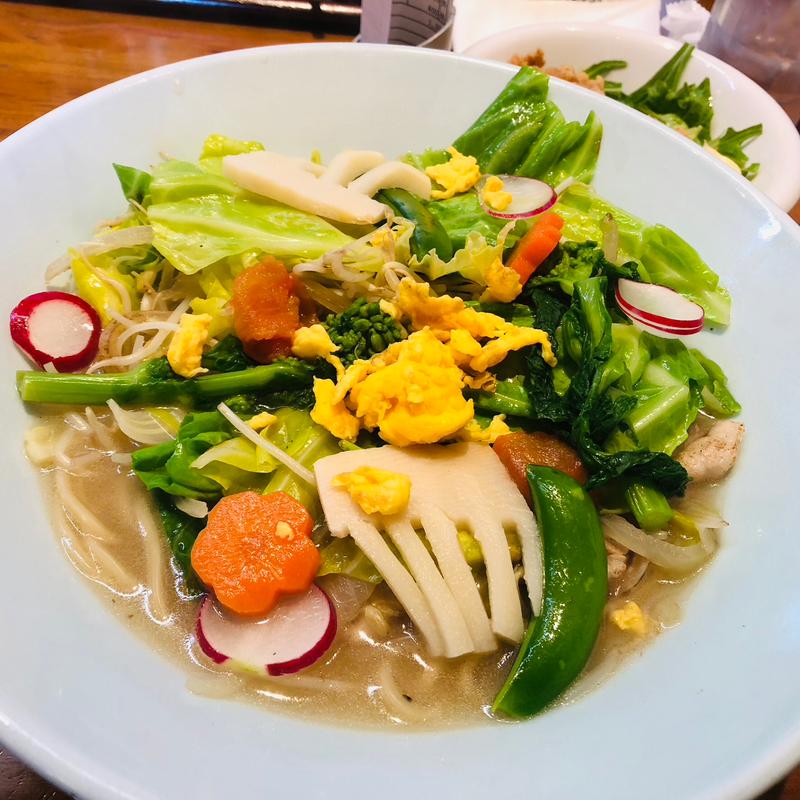 春野菜塩ラーメン(こだわりらーめん 十八番 七ツ島店 )