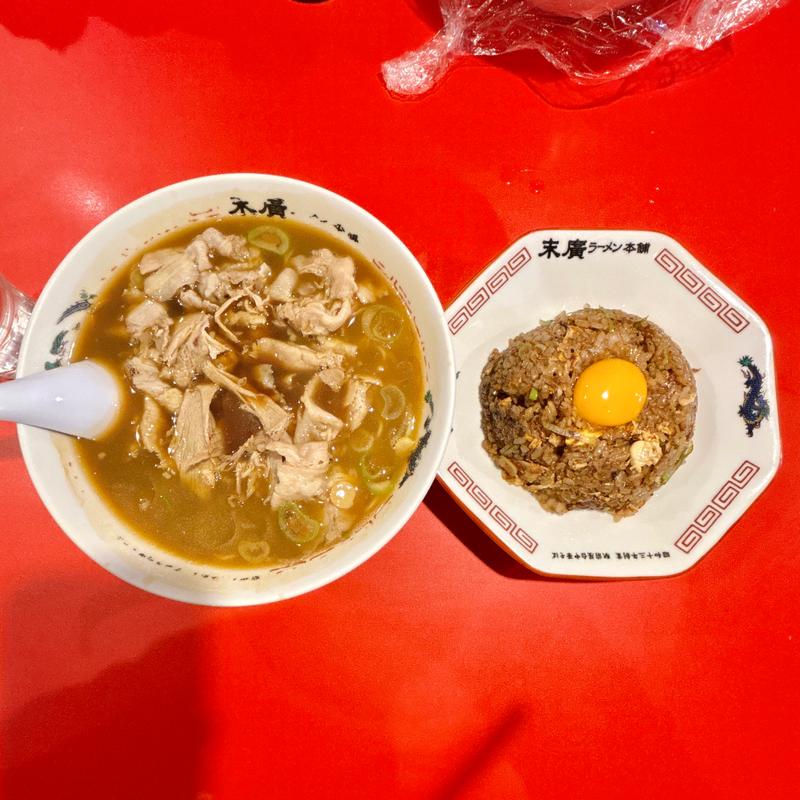 中華そば（並）セット(末廣ラーメン本舗 高田馬場分店)