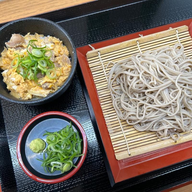 ミニ親子丼セット（ザルそば）(ひめそば 英賀保店)