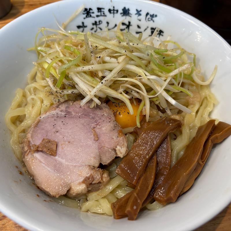 リッチ釜玉中華そば（並）(釜玉中華そばナポレオン軒)