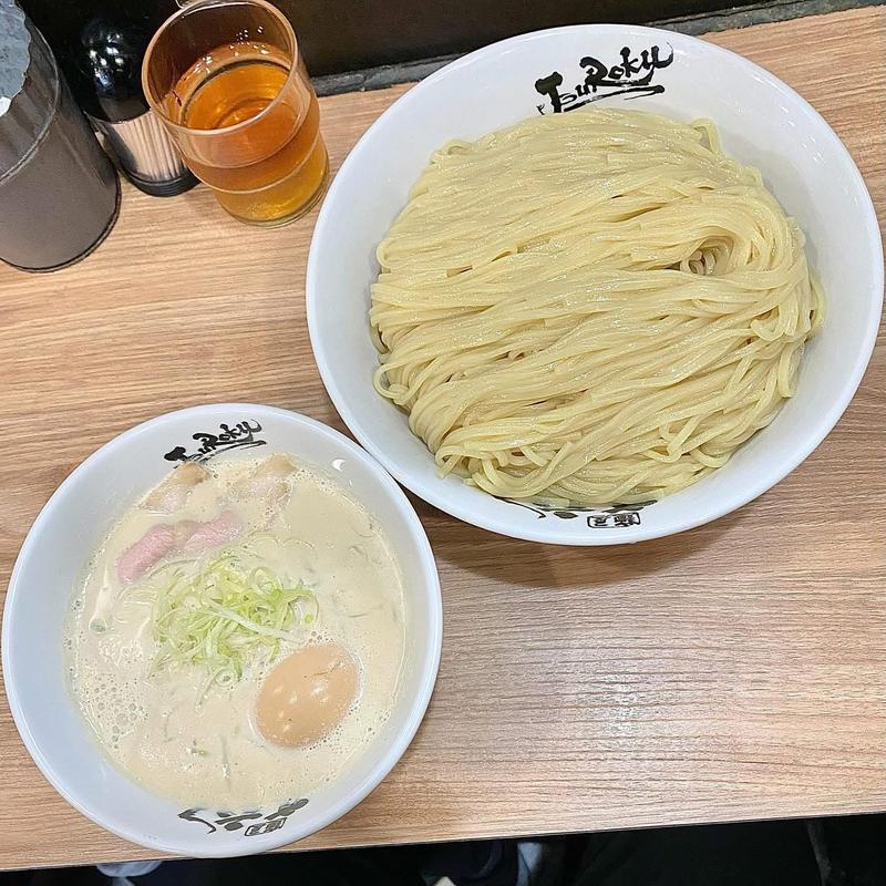 豆乳つけ麺 麺500g(麺屋丈六 キーノ和歌山店)