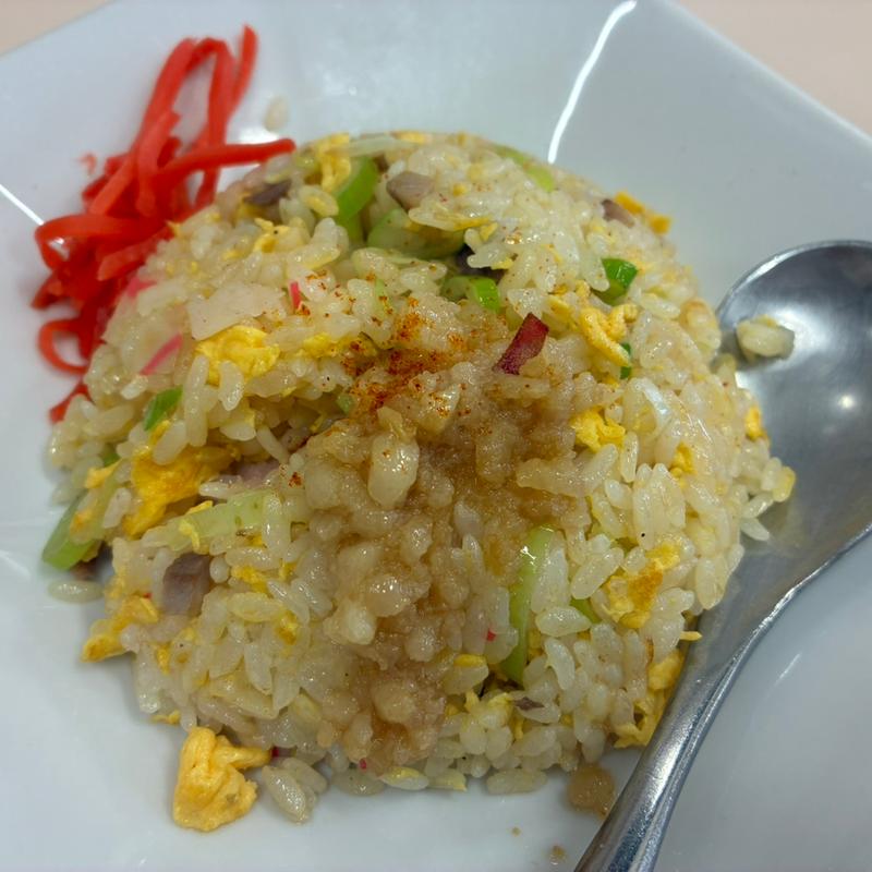 煮干しラーメン半チャーハン味玉(我武者羅蒲田店)