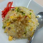 煮干しラーメン半チャーハン味玉