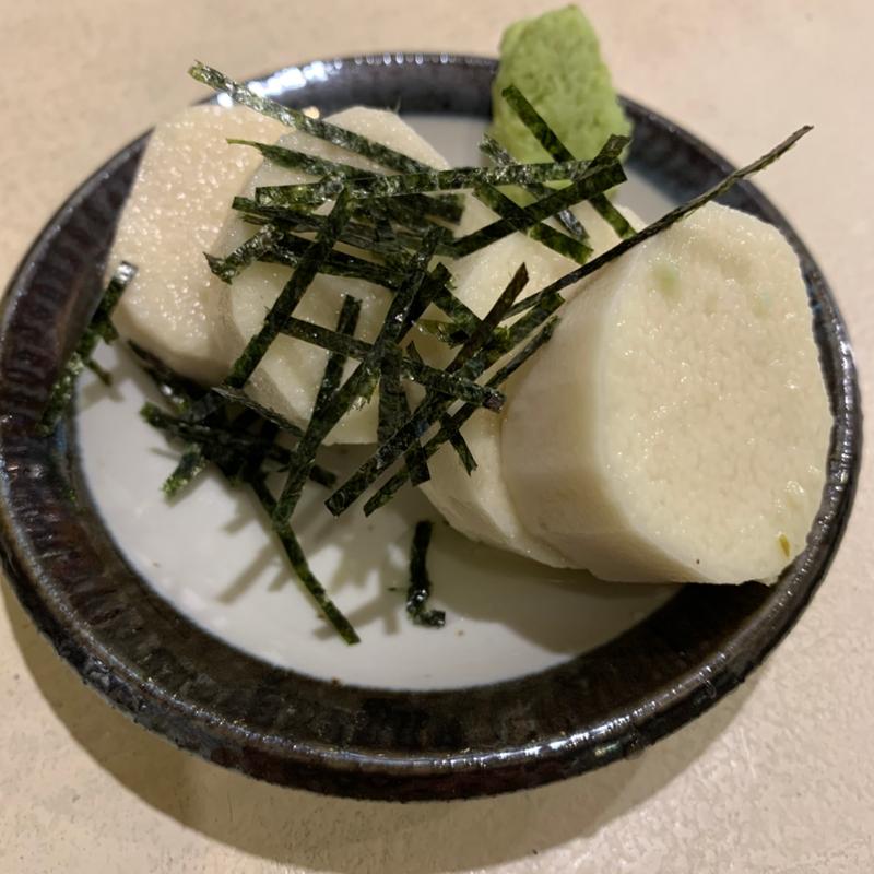 長芋のわさび漬け(焼鳥 佐とう)