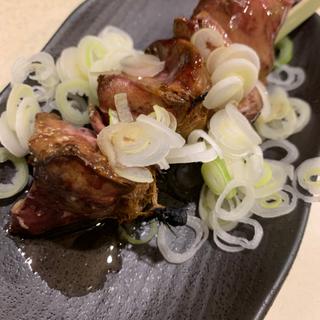 白レバー塩葱胡麻油(焼鳥 佐とう)