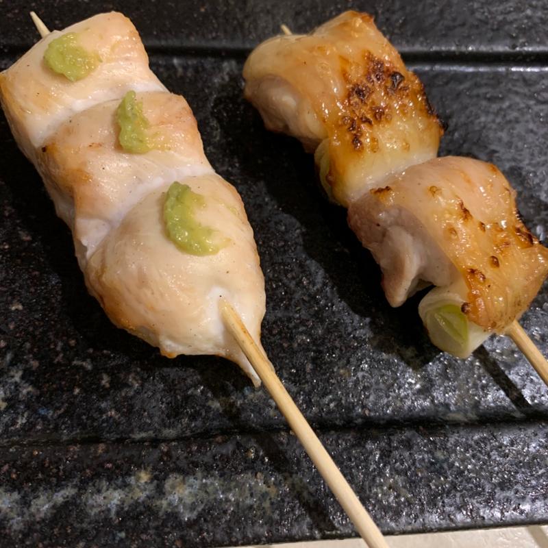 ねぎま・笹身(焼鳥 佐とう)