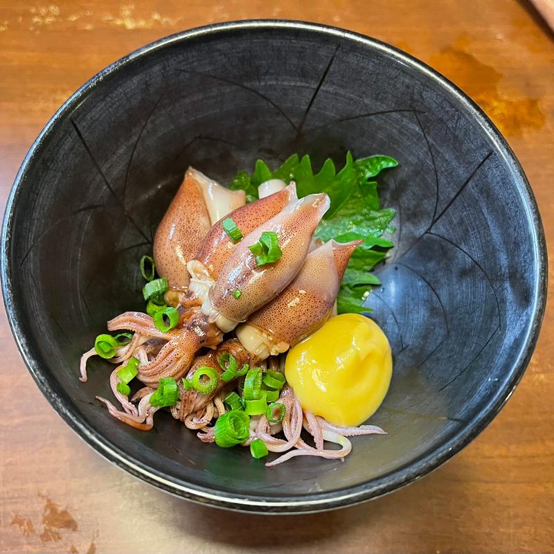 湯引きホタルイカ(串バー あ・うん （くしばーあうん）)