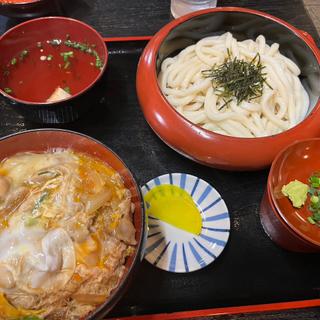 親子丼、ザルうどん(大江戸そば)