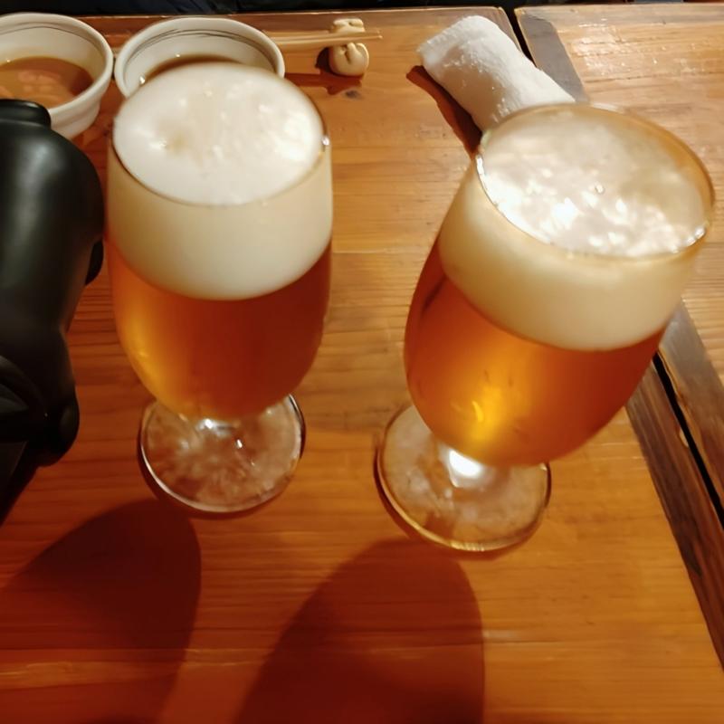 旨いオリオン生ビール(やんばるダイニング 松の古民家)