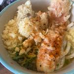 とり天ちくわ天うどん(おにやんま　五反田本店)