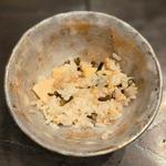 そぼろ筍 蕨 行者にんにくご飯(鳥匠 いし井)
