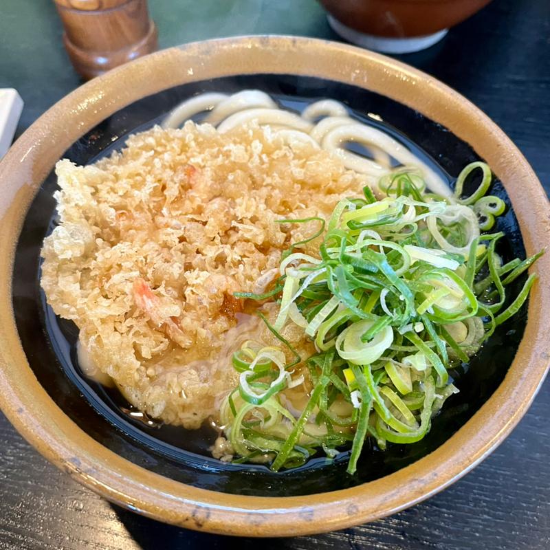 かきあげうどん(こまどりうどん 田村店)
