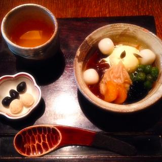 通炉樹のあんみつ