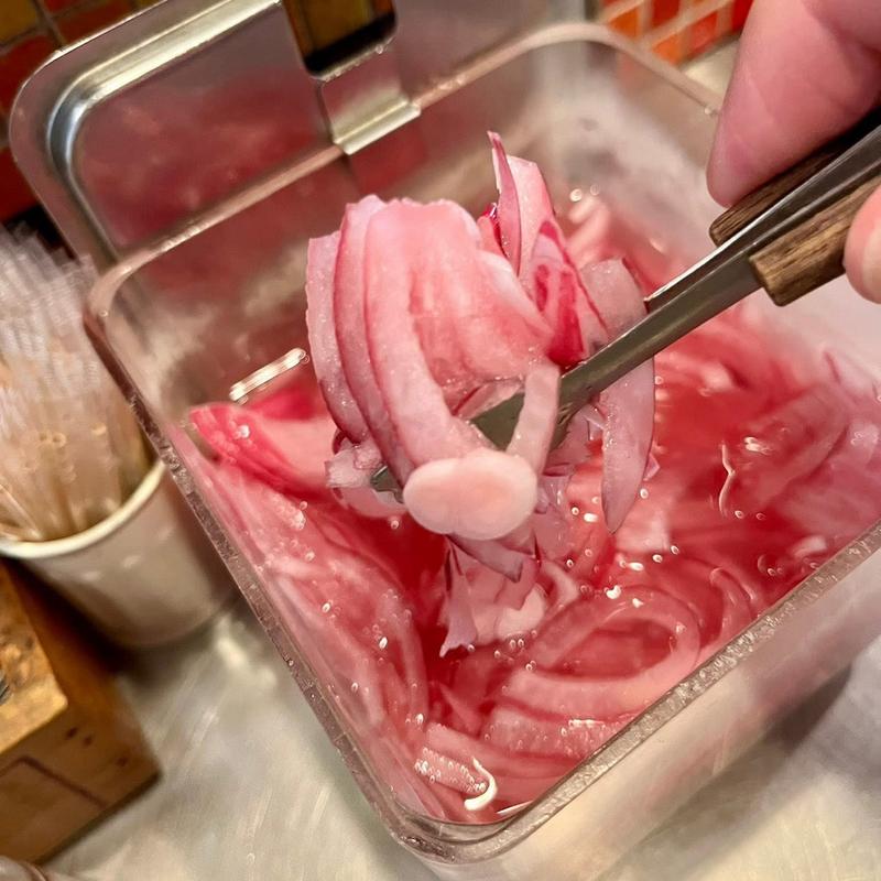 玉ねぎ酢漬け(まんねんカレー )