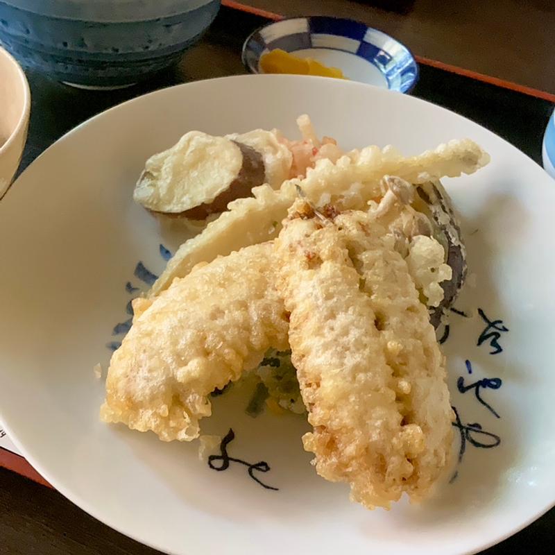 いわしの天ぷら定食(うどんそば 嘉右衛門)