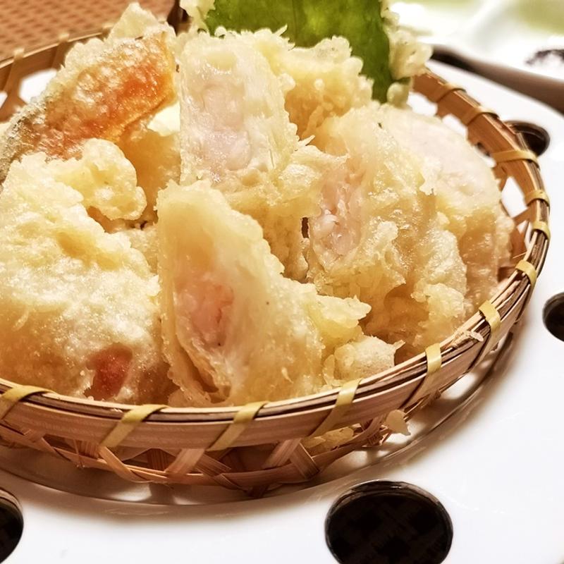エビの湯葉巻き天ぷら(七つの月の夢 )