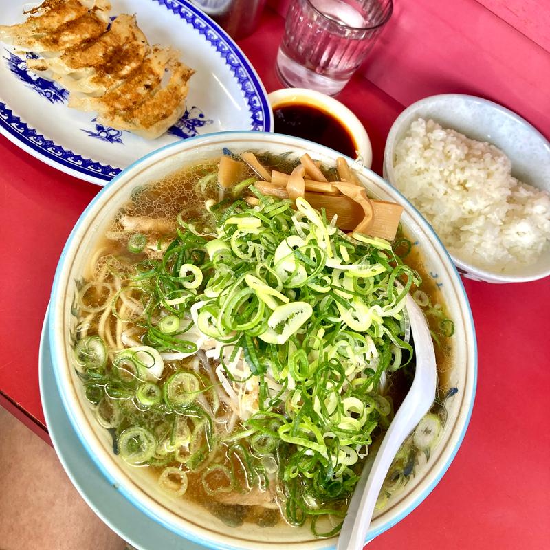 Aセット（ラーメン、餃子、ライス）　ラーメンは特製に変更(ラーメン藤 本店)