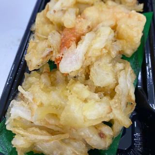 新たまねぎとえびのかき揚げ
